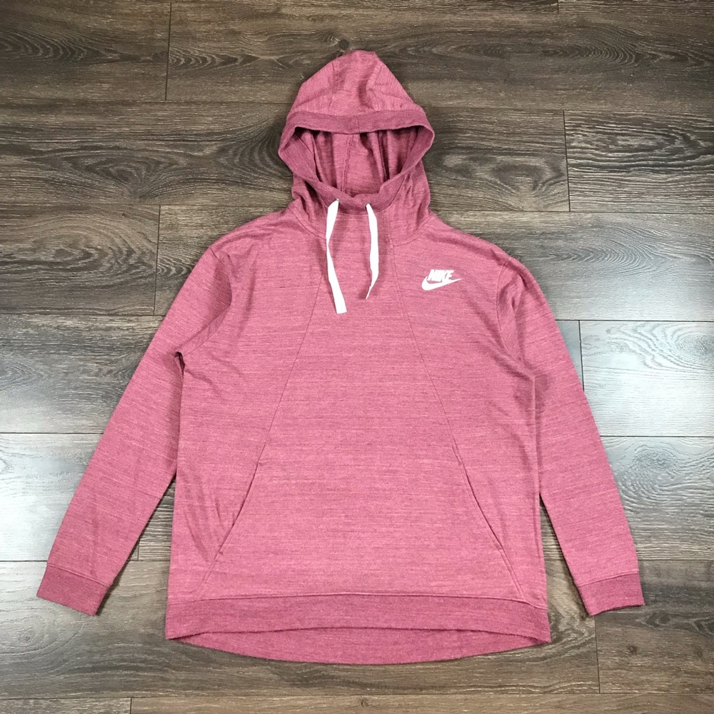 Nike Women’s Vintage 2000’s Pink Loose Fit Classic Streetwear Style Hoodie Sz L